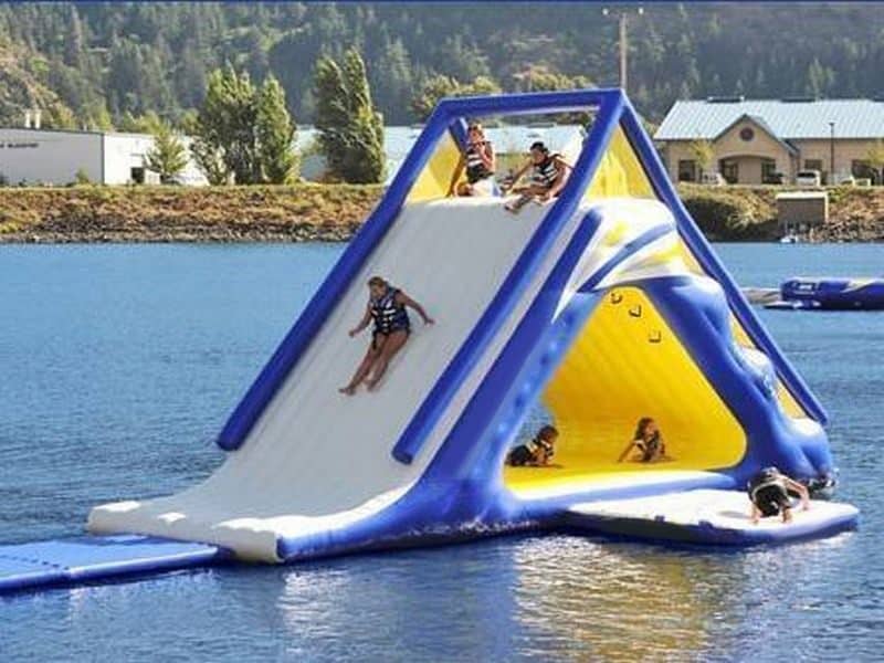 E109016 Inflatable Lake Slide - Image 1