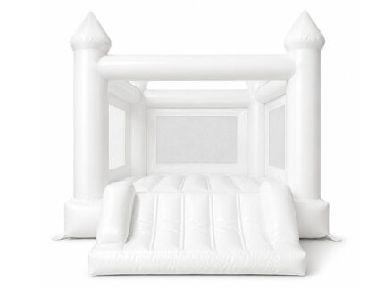 Luxury White Bouncy Castlewith Slide