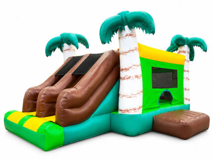 Tropical Bouncy Castle Slide