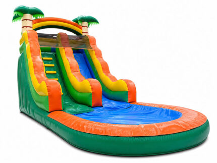 Tropical Double Lane Water Slide